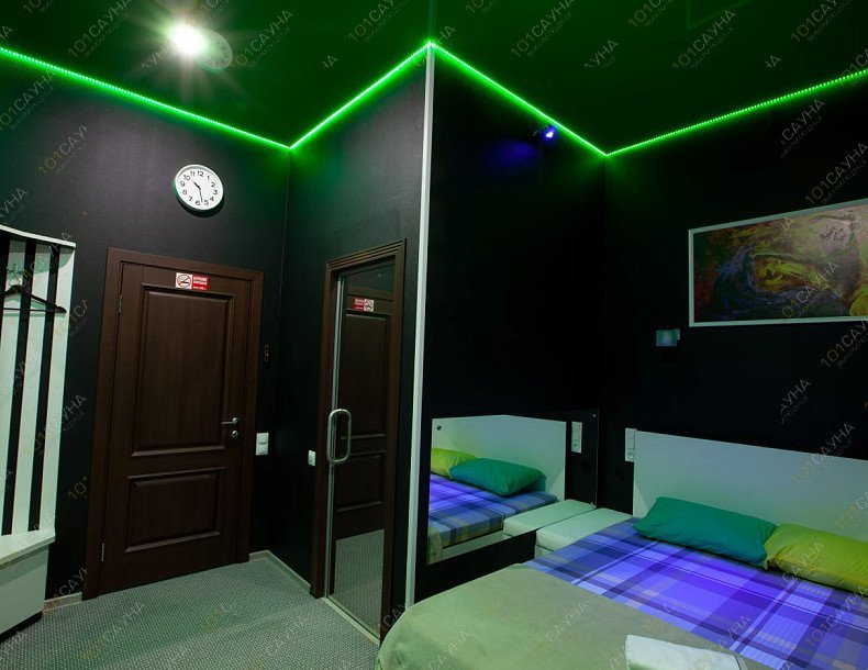 Тематический отель Небо на Магистральной, в Омске, Магистральная, 52 | Номер "Зеленая комната": 6 | 1001sauna.com