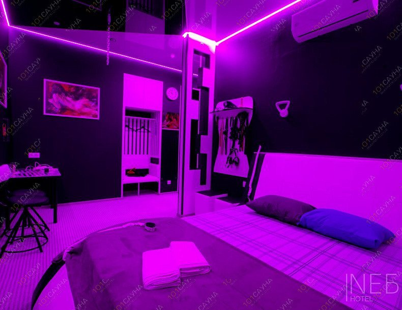 Тематический отель Небо на Магистральной, в Омске, Магистральная, 52 | Номер "Черно-белая комната": 1 | 1001sauna.com