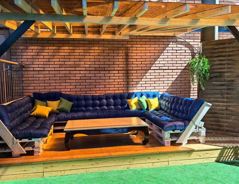 Сауна Сапфир, в Омске, Андрианова, 3 корп. 2 | Номер "Банное патио - Греция": 5 | 1001sauna.com