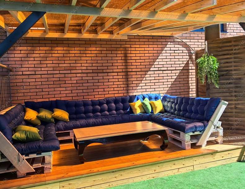 Сауна Сапфир, в Омске, Андрианова, 3 корп. 2 | Номер "Банное патио - Греция": 9 | 1001sauna.com