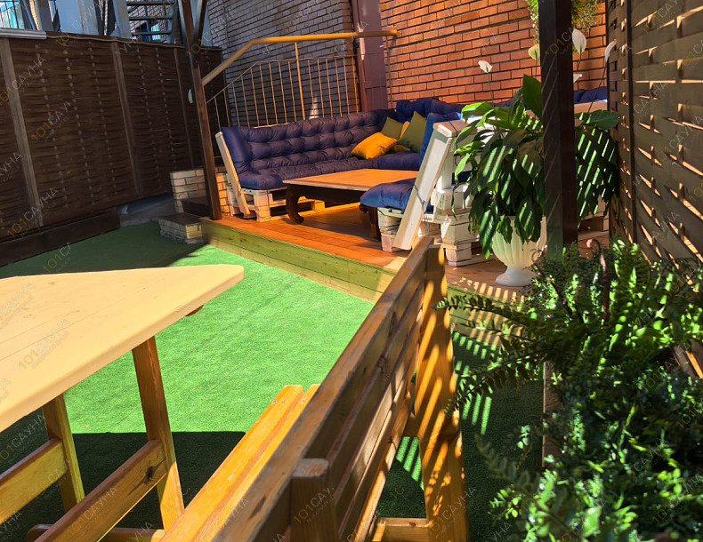 Сауна Сапфир, в Омске, Андрианова, 3 корп. 2 | Номер "Мангальное патио с бассейном " Греция"": 7 | 1001sauna.com