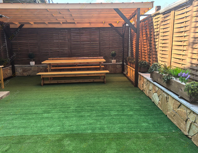 Сауна Сапфир, в Омске, Андрианова, 3 корп. 2 | Номер "Мангальное патио с бассейном " Венеция"": 4 | 1001sauna.com