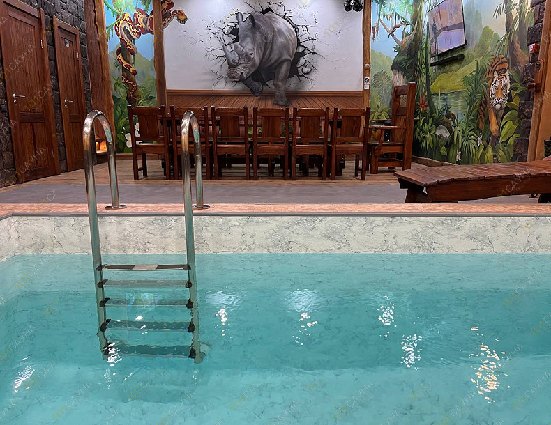 VIP баня на дровах Викинг, в Рязани, Кутузова, 15 | Номер "Зал - Африканское сафари": 1 | 1001sauna.com