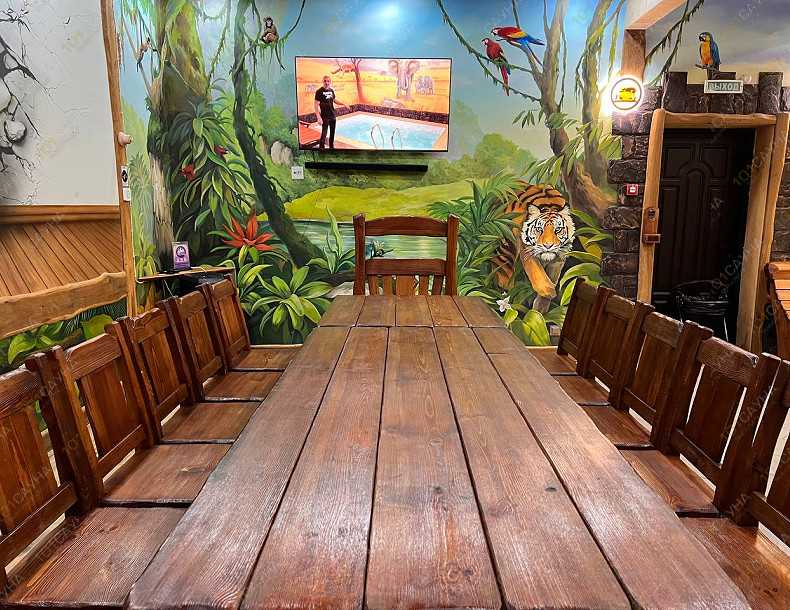 VIP баня на дровах Викинг, в Рязани, Кутузова, 15 | Номер "Зал - Африканское сафари": 4 | 1001sauna.com