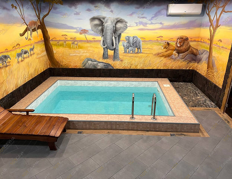 VIP баня на дровах Викинг, в Рязани, Кутузова, 15 | Номер "Зал - Африканское сафари": 12 | 1001sauna.com