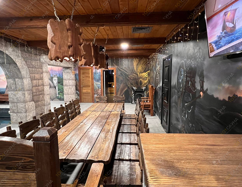 VIP баня на дровах Викинг, в Рязани, Кутузова, 15 | Номер "Зал - Королевство викингов": 4 | 1001sauna.com