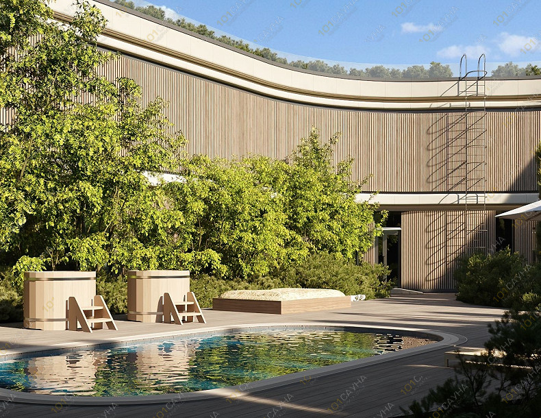 Банный комплекс Бани Малевича, в Одинцове, парк Малевича, строение 3 | 2 | 1001sauna.com