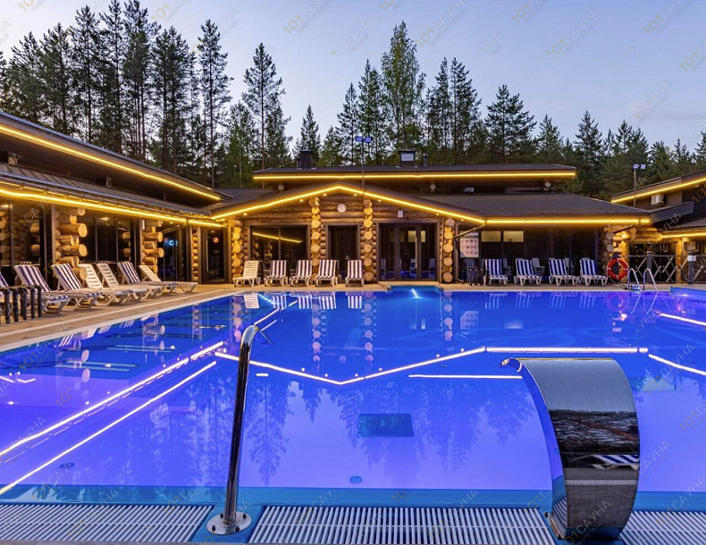 Комплекс Хвоя Карелия, в Петрозаводске, Гирвасское сельское поселение | Номер "Акватермальный комплекс": 1 | 1001sauna.com