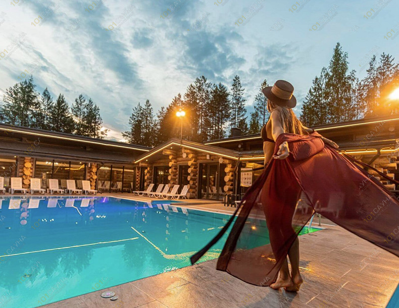 Комплекс Хвоя Карелия, в Петрозаводске, Гирвасское сельское поселение | Номер "Акватермальный комплекс": 21 | 1001sauna.com