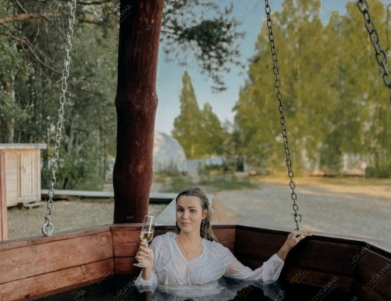 Комплекс Хвоя Карелия, в Петрозаводске, Гирвасское сельское поселение | Номер "Плавучая баня": 12 | 1001sauna.com