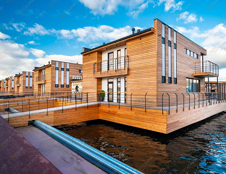 Банный комплекс ЕВРОПЕЙСКИЕ ДОМА, в Мытищах, Адмиральская, 1 | Вид снаружи | 1001sauna.com