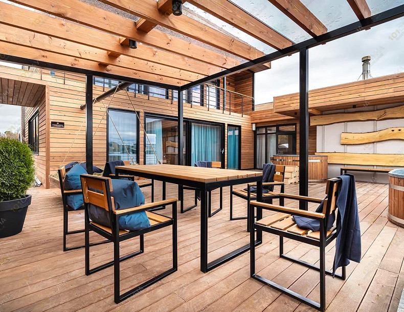 Банный комплекс ЕВРОПЕЙСКИЕ ДОМА, в Мытищах, Адмиральская, 1 | Двор внутри | 1001sauna.com