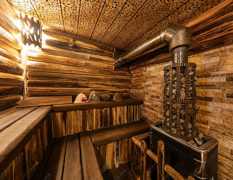 Баня в коттедже Как в сказке, в Иванове, Большая Клинцевская, 37а | Парная с потолком из можжевельника | 1001sauna.com