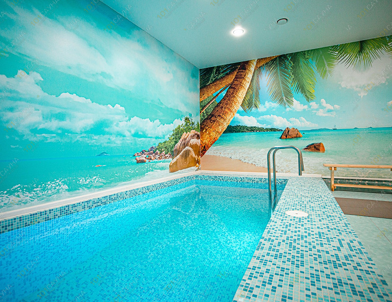 Банный комплекс Бани на Апреля, в Омске, 19 Партсъезда, 33 | Номер "Сауна - Голубая лагуна": 6 | 1001sauna.com