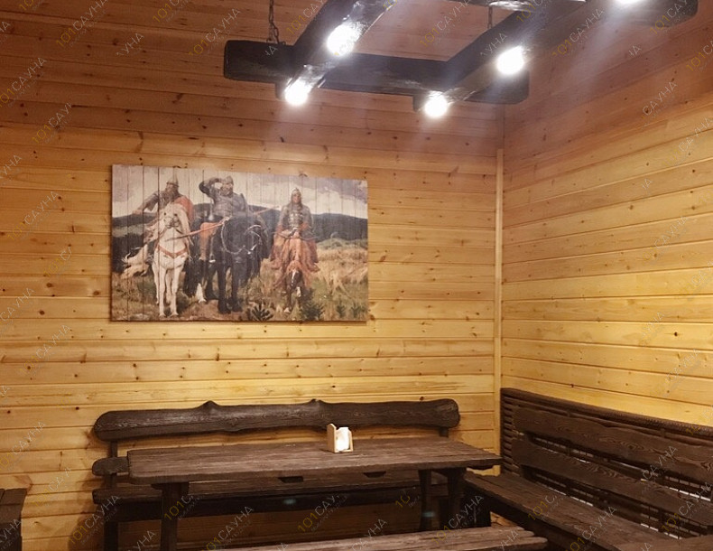 Банный комплекс Баня Три богатыря, в Кургане, просп. Конституции, 25А, корп. 2 | Зона отдыха в банном комплексе Три богатыря в Кургане | 1001sauna.com