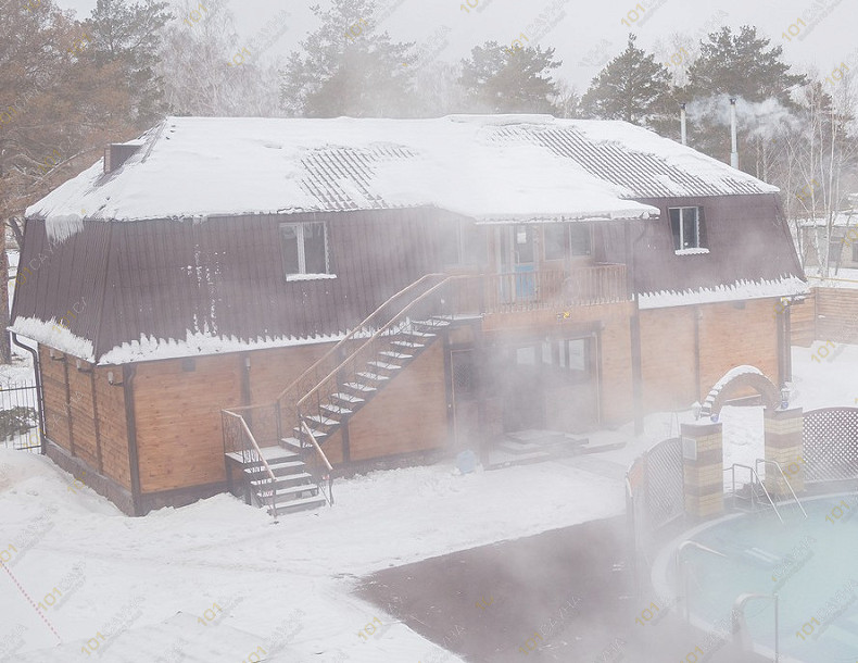 Комплекс Горячий источник 7 и Я, в Кургане, ул. Карбышева, 33В | Интерьер гостинично-оздоровительного комплекса 7 и Я Курган | 1001sauna.com