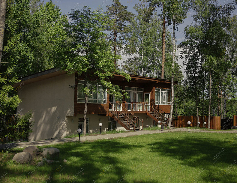 Баня в коттедже Черника Хаус загородный клуб, в Санкт-Петербурге, ДНТ Черничное, 7 | Территория загородного клуба Черника Хаус | 1001sauna.com