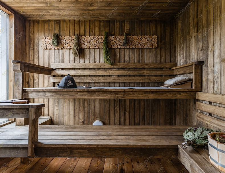 Баня в коттедже Элиза Хоум, в Санкт-Петербурге, 1-й Клеверный переулок, 10 | Парная с лавками, веником и ушатом | 1001sauna.com