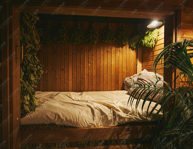 Баня Форест Клаб, в Санкт-Петербурге, к.п. Рублёво, 1, Всеволожский район | Декоративная ниша с растениями — баня Форест Клаб | 1001sauna.com