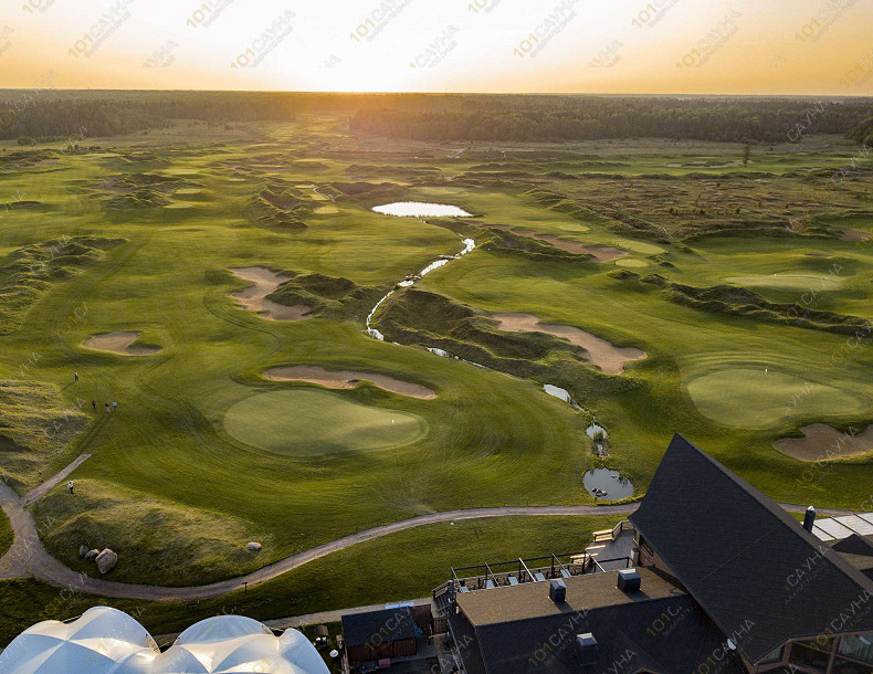 Банный SPA комплекс Горки Гольф, в Санкт-Петербурге, территория Горки Гольф Курорт, 1 | Горки Гольф, аэрофотосъёмка | 1001sauna.com