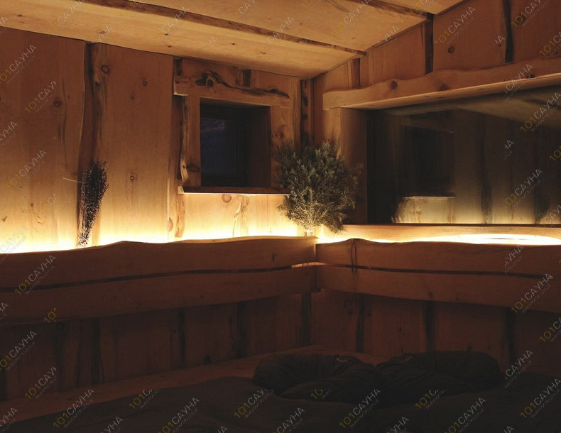 Банный комплекс Хейлофт, в Санкт-Петербурге, Ленинградская обл., д. Соржа-Рыжики, ул. Дачная, 10 | Парная — вид изнутри банного дома ВЕРЕСК | 1001sauna.com