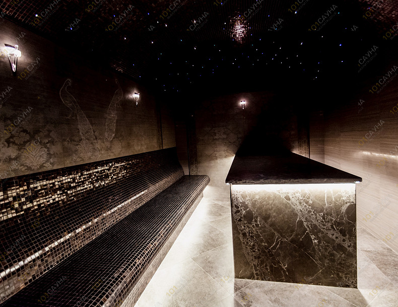 Банный комплекс Парк-отель Левада, в Санкт-Петербурге, Деревня Дранишники, участок 2 | Парк-отель Левада — турецкий хаммам с потолком «звёздное небо» | 1001sauna.com