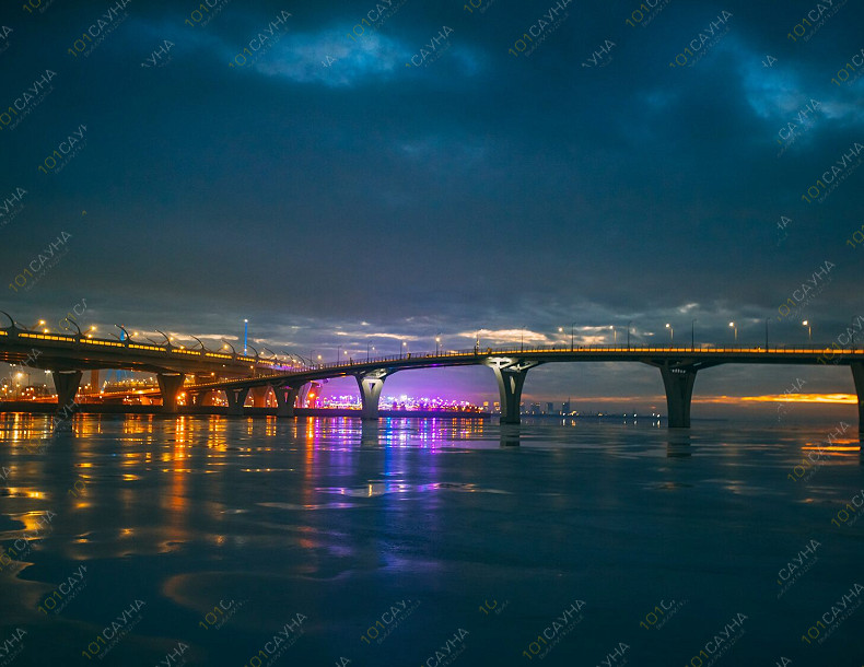 Баня Privé House, в Санкт-Петербурге, Приморский просп., 70, стр. 2 | Privé House — вид на банный комплекс на воде в Приморском районе СПб | 1001sauna.com